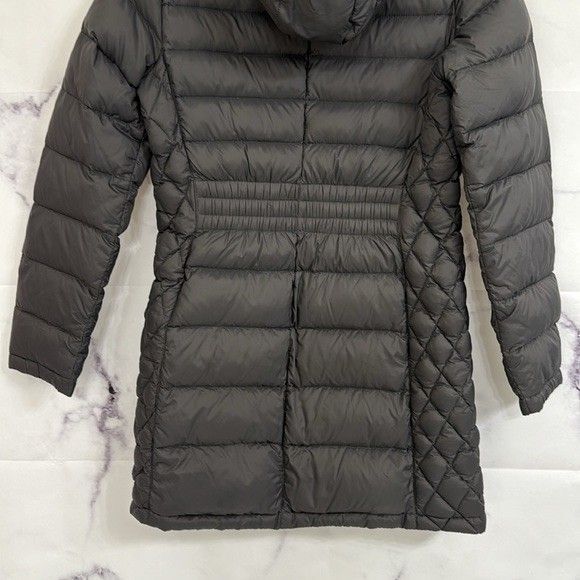Michael Kors Quilted Packable Down Jacket Black Hooded Puffer Women’s Small - Picture 2 of 11